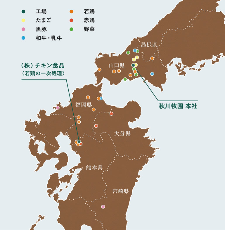 グループ農場の配置図