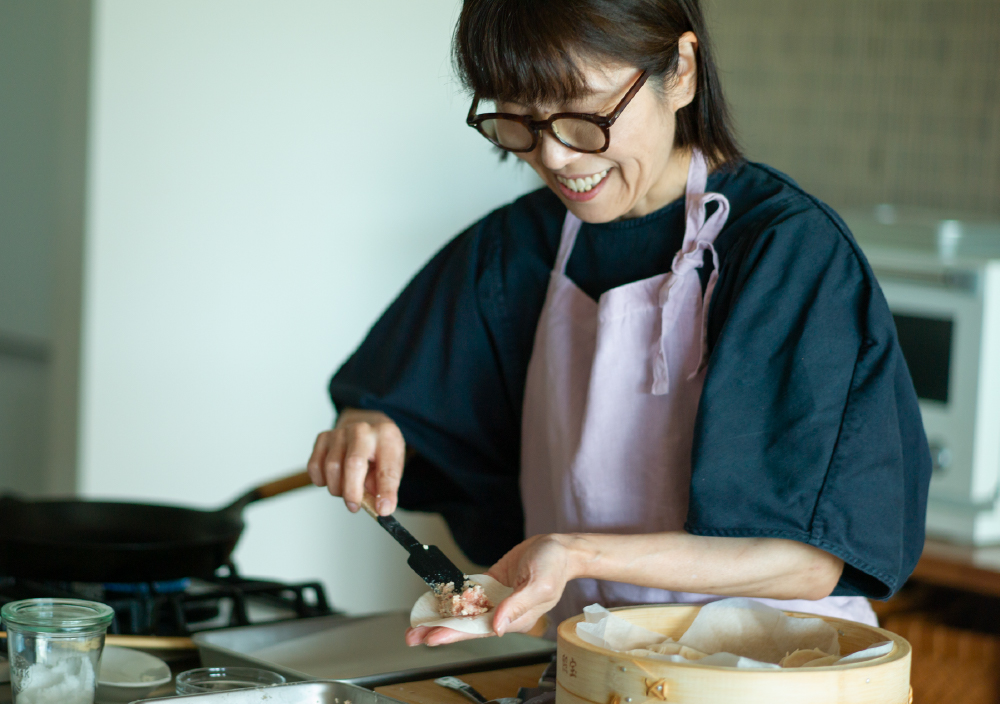 画像：蒸し餃子