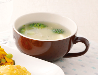 生活提案、レシピ、献立、ブロッコリーのじゃがバタースープ、1510