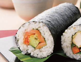 節分レシピ 恵方巻き オーガニックサーモン巻き 無農薬 有機野菜 無添加食材レシピ