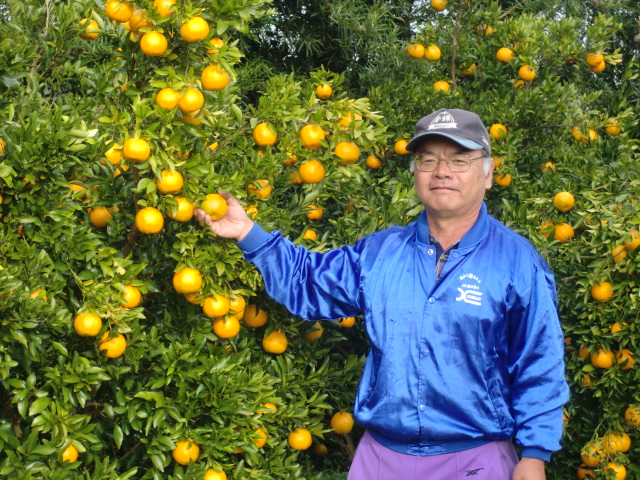 前川敏彦さん いろんな品種を栽培されており、組織内では一番の技術者。