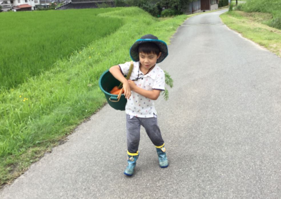 重いけど、頑張って運ぶぞ～