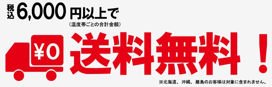 税込6000円以上で送料無料