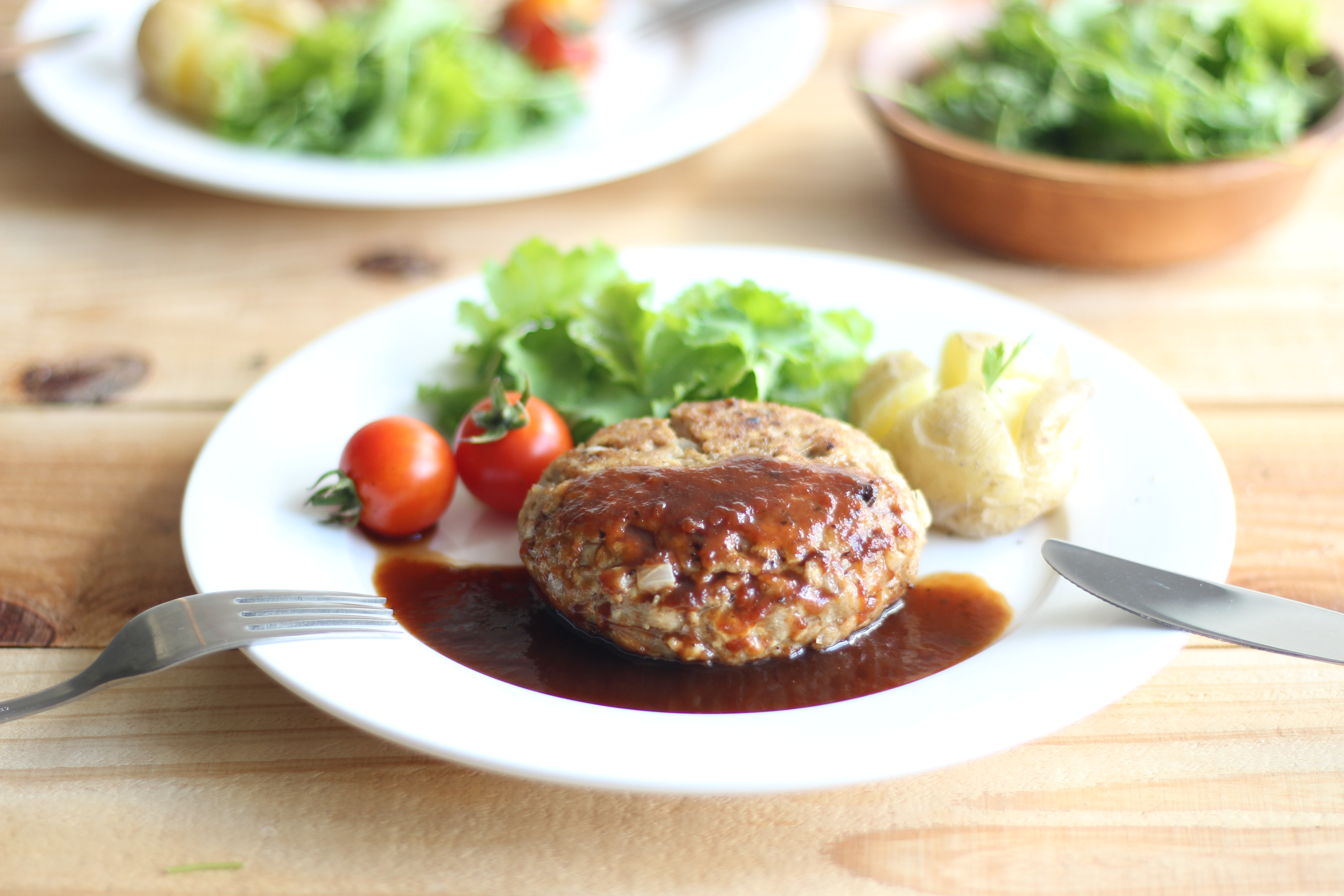 豆腐とお肉のふわふわハンバーグ 無農薬 有機野菜 無添加食材レシピ