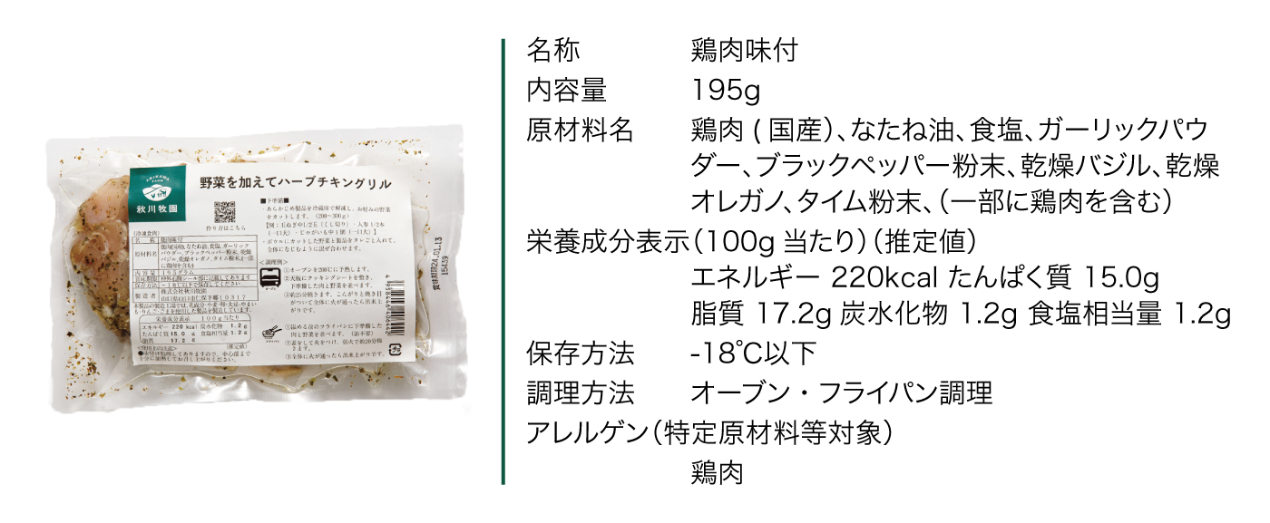 野菜を加えてハーブチキングリル_カタログ