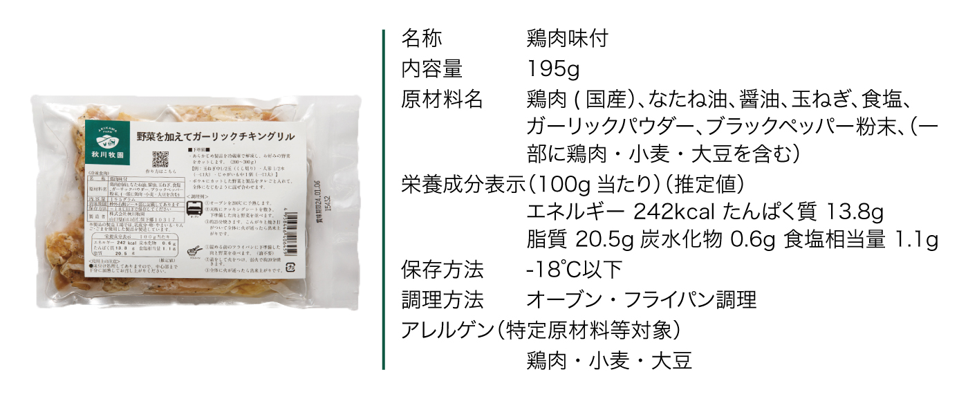 野菜を加えてガーリックチキングリル_カタログ